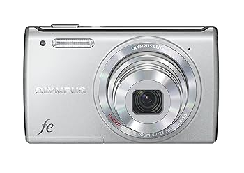 【中古】OLYMPUS デジタル写真機 FE-5050 しろがね色 光学5倍望遠レンズ FE-5050 SLV