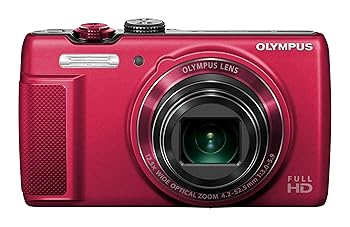 【中古】OLYMPUS デジタル写真機 SH-21 赤いこと 1600万絵素 CMOS 光学12.5倍望遠レンズ 広角24粍 タッチパネル 盛りだくさん固定ディスク映像 SH-21 RED