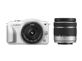 【中古】パナソニック ルミックス 鏡鑑受け答え一眼写真機/ダブルズームレンズキット(14粍/F2.5ホットケーキ水晶体、14-42粍/F3.5-5.6標準尺度望遠レンズ嘱する)