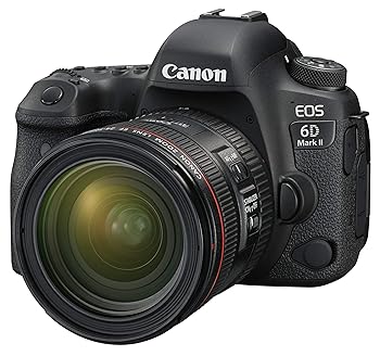 【中古】Canon デジタル一眼二眼レフ写真機 EOS 6D Mark II EF24-70 F4L IS USM 水晶体一揃いの道具 EOS6DMK2-2470ISLK