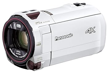 【中古】パナソニック 4K テレビカメラ VX992M 64GB 光学20倍望遠レンズ ピュアホワイト HC-VX992M-W