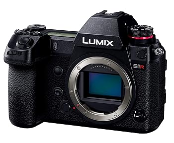 【中古】パナソニック フルサイズ 鏡鑑受け答え一眼写真機 ルミックス S1R 上半身 4730万絵素 黒いこと DC-S1R-K