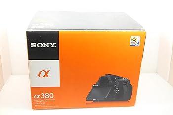 【中古】SONY デジタル一眼二眼レフ写真機 α380 望遠レンズ一揃いの道具 黒いこと DSLRA380L