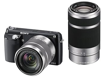 【中古】α NEX-F3Y(B) ダブルズームレンズキット 黒いこと