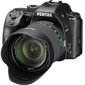【中古】PENTAX K-70 18-135mmWR水晶体一揃いの道具 黒いこと APS-Cデジタル一眼二眼レフ写真機 【可視性率100%光学ファインダ】【超高感じやすさ・高解像 2424万絵素】【