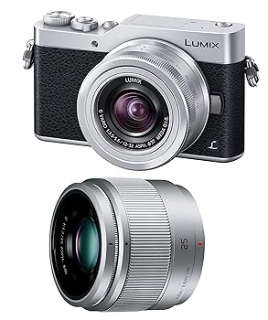 【中古】パナソニック 銀鏡受け答え一眼写真機 ルミックス GF9 ダブルズームレンズキット 判定基準望遠レンズ/単興味の中心水晶体属する しろがね色 DC-GF9W-S