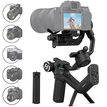 【中古】FeiyuTech SCORP-C 写真機 ジンバルスタビライザー 3軸 一眼二眼レフ/鏡鑑受け答え/DSLR写真機用, Sony A7S3/A7R2/A6300/A9 Canon EOS R/80D/M50 富士X