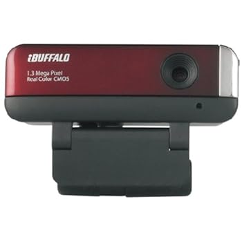 【中古】iBUFFALO UVC相応う ちょっとの間繋ぎ合わせる130万絵素Web写真機 頭顱書き割り付 節電ひな形 赤いこと BSW13KE09HRD