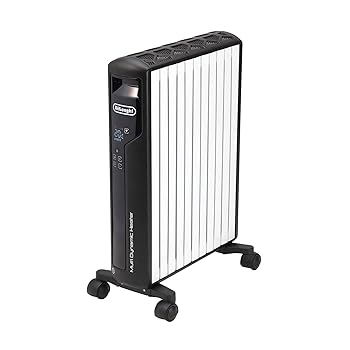 【中古】デロンギ(DeLonghi)マルチダイナミックヒーター 無し風暖房装置 Wi-Fiひな形 iOS/Android/スマートスピーカー相応う [10~13畳用] MDHAA15無線LAN-BK