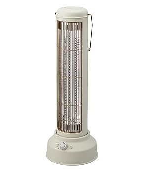 【中古】BRUNO ブルーノ カーボンヒーター 電気ヒーター タワー型 スリム 無段階調節 500W～1000W 首振り 強弱切替 静音 速暖 タイマー 自動オフ 転倒オ