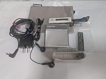 【中古】Panasonic D‐SOUND 携帯型MD電気蓄音機 しろがね色 SJ-MJ100-S