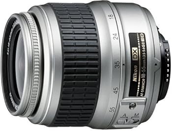 【中古】Nikon AF-S DX ズームニッコール ED 18-55粍 F3.5-5.6 G II しろがね色 デジタル専用