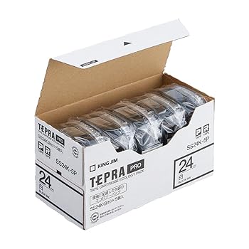 【中古】第一人者体育館(Kingjim) P磁気テープエコ風呂敷き包み シロクロ24 白 SS24K-5P