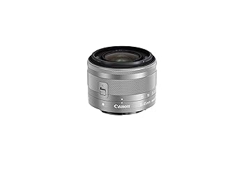 【中古】Canon 標準尺度望遠レンズ EF-M15-45粍 F3.5-6.3IS STM(しろがね色) 鏡鑑受け答え一眼相応う EF-M15-45ISSTMSL