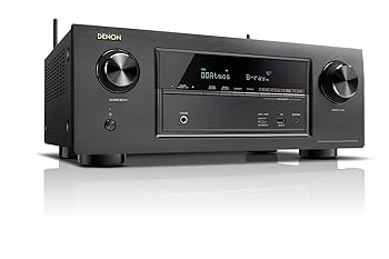 【中古】Denon AVレシーバー 7.2ch Dolby Atmos DTS:X HDCP2.2 5.6 MHz DSD & ハイレゾ対応 ブラック AVR-X2300W-K|フジセイ