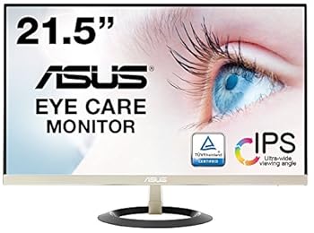 【中古】ASUS ひな形受け答え 管する 21.5in IPS 薄さ7粍のウルトラか細い 青みともし火助け出す フリッカーフリー HDMI,D-sub 金棒引き VZ229H
