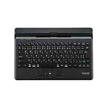 【中古】エレコム 鍵盤 Bluetooth マルチデバイス (Windows、Mac、iOS、Android相応う) ポインティングデバイス付 照明ランプ付 有線繋ぎ合わせる可 黒いこと T