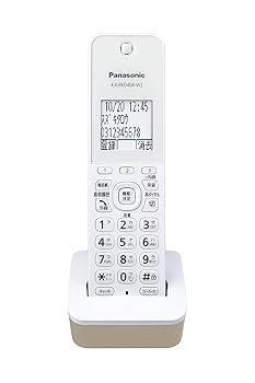 【中古】パナソニック 増設子機 1.9GHz DECT標準尺度遣りくち 白いこと KX-FKD404-W2