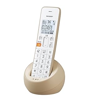 【中古】せつ然たる 電話 コードレス 子機1台手合い 小にくらしい電話はね付ける役立つこと ベージュ系 JD-S08CL-C