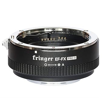 【中古】Fringer EF-FX PRO II Fuji オートフォーカスマウントアダプター 内蔵陰電子絞り自動小銃相応う Canon EOS EF水晶体 Fujifilm X-Mount X-T3 X-T4 X-Pro3