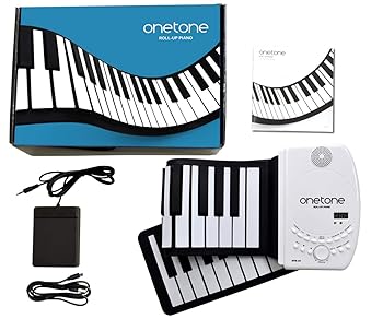 【中古】ONETONE ワントーン ロールピアノ (ロールアップピアノ) 61鍵盤 スピーカー内蔵 充電池駆動 トランスポーズ機能搭載 MIDI対応 OTR-61 [サスティ｜フジセイ