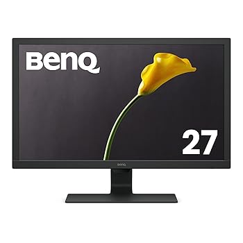 【中古】BenQ 管する 見せびらかす GL2780 27in/盛りだくさん固定ディスク/TN/1ms/75サイクル/明快さ自動小銃合わせる/青碧ともし火和らげる/フリッカーフリー/HDMI/D-sub/DVI/DP/スピーカー