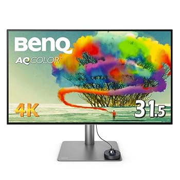 【中古】BenQ PD3220U 建築家向け管する (31.5in/4K/IPS/ノングレア/P3 95%/Rec.709 100%/Thunderbolt 3(85W給電)/青碧点火装置楽にする/DP/OSDコ