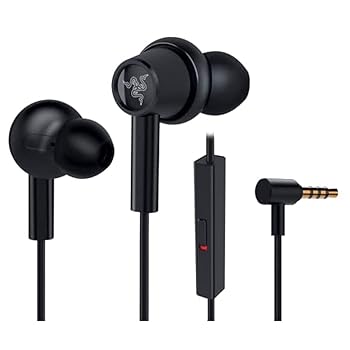 【中古】Razer Hammerhead Duo Console ゲーミングイヤホン Black 3.5粍 ハイブリッドドライバやとい入れる マイクロホン付 カナル型 なおなお書き4 なおなお書き5 Switch マイコン スマホ 相応う 【