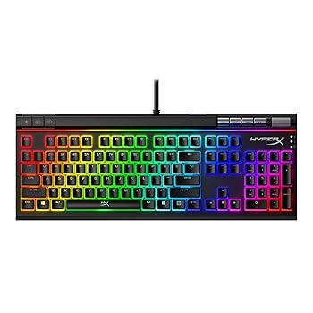 【中古】HyperX Alloy Elite 2 ゲーミングキーボード HyperX力学的取り替えっこ 赤軸 ゲーマー向け USB申し受ける界面 LEDうしろ側点火装置 2年引きうける HKBE2X-1X-US