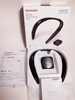 【中古】シャープ Bluetooth送信機同梱 テレビ用ワイヤレススピーカー（ブラック）生活防水（IPX4相当）対応AQUOSサウンドパートナー AN-SS2-B｜フジセイ