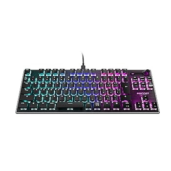【中古】ROCCAT Vulcan TKL パウダーコンパクト力学的 RGB USB ゲーミングキーボード JP 日本語申し合わせひな形 静音 直線的(赤軸好いかげんに) テンキー受け答え 国内定め事品
