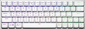 【中古】CoolerMaster SK622 White 有線/無線電話 両相応う テンキー受け答え 赤軸 オンザフライ ミニサイズ鍵盤 SK-622-SKTR1-US KB528 白いこと