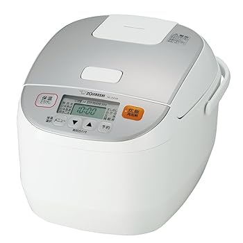 【中古】象印 炊飯器 一升 パソコン式 限度炊き 白いこと NL-DA18-WA