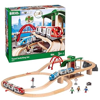 【中古】BRIO (ブリオ) トラベルレールセット [全42ピース] 33512 対象年齢 3歳~ 【おもちゃ 玩具 木製おもちゃ 木製レール レールセット プレゼント（誕｜フジセイ