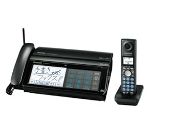 【中古】パナソニック おたっくす デジタルコードレスFAX 子機1台付き ブラック KX-PW821DL-K|フジセイ