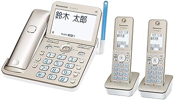 【中古】パナソニック デジタルコードレス電話 子機2台付き添い人 小にくらしい押しとどめる役立つこと積み上げる 三鞭酒ゴールド VE-GD76DW-N