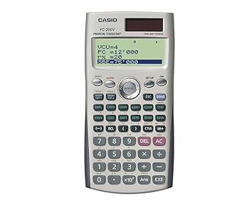 【中古】カシオ ファイナンス計算器 職業的遣りかた 捉え所の無い入れもの付 10桁 FC-200V