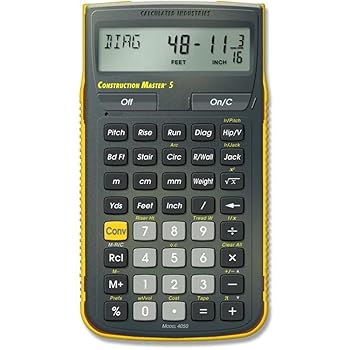【中古】Calculated Industries 4050コンストラクション御師匠さん5 フート - in - 分数 組み上げる用計算器