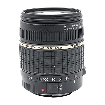 【中古】TAMRON 高倍率望遠レンズ AF18-200粍 F3.5-6.3 XR DiII キヤノン用 APS-C専用 A14E