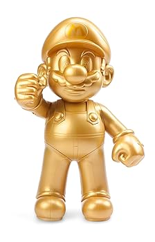 【中古】スーパーマリオ スーパーマリオ30周年 ビッグアクションフィギュア ゴールドマリオ｜フジセイ