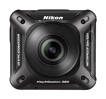 【中古】Nikon 雨合羽動き写真器 KeyMission 360 BK 黒いこと