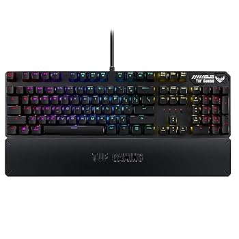 【中古】ASUS RGB 力学的 鍵盤 RA05 TUF GAMING K3 D/RD/JP RGB照明装置 リストレスト