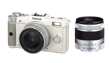 【中古】PENTAX 鏡鑑受け答え一眼 Q ダブルレンズキット 白いこと PENTAXQWLKWH