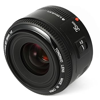 【中古】YONGNUO Canon YN35粍 F2 単興味の中心水晶体 加農砲 EFマウント フルサイズ相応う 広角 標準尺度水晶体 RP/R5/R/1500D/80D/5DIV/5Dsr/7DII/5DIII/5DII/6D/