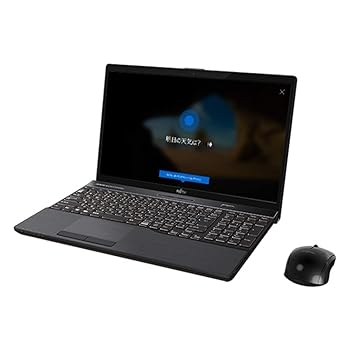 【中古】FMVA77C2B(ブライトブラック) LIFEBOOK AHつづき物 15.6型液晶 その他-パソコン・周辺機器
