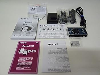 【中古】PENTAX デジタル写真機 OPTIO (オプティオ) W60 綿津見青碧 1000万絵素 光学5倍望遠レンズ OPTIOW60B