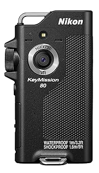 【中古】Nikon 雨合羽ウェアラブルカメラ KeyMission 80 BK 黒いこと