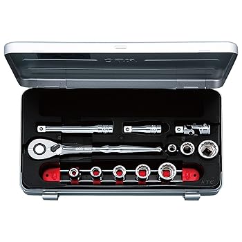 【中古】京都機械工具(KTC) ソケット レンチセット 9.5mm (3/8インチ) TB308X|フジセイ