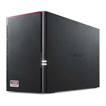 【中古】BUFFALO スマホ・タブレットで使える 網状組織HDD(NAS) デュアル中核グループ中央処理装置 高速道路ひな形 資料を守るRAID1積み上げる 4結核症 LS520D0402