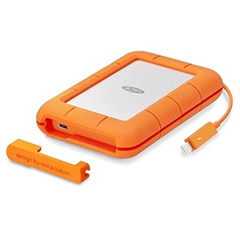 【中古】LaCie HDD ポータブルハードディスク 5TB Rugged Thunderbolt USBタイプC 耐衝撃 3 STFS5000800|フジセイ